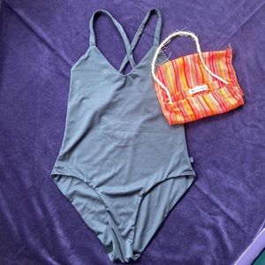 Black One Piece Swim Suit